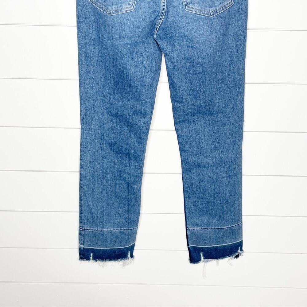 3x1 NYC Carla Shelter Slim Fit Cropped Raw Hem Jeans Medium Wash Size 25 - Picture 10 of 11